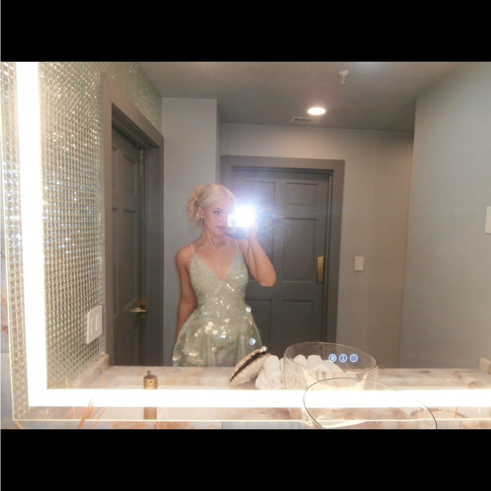 ASOS viral seafoam Sequin Gown